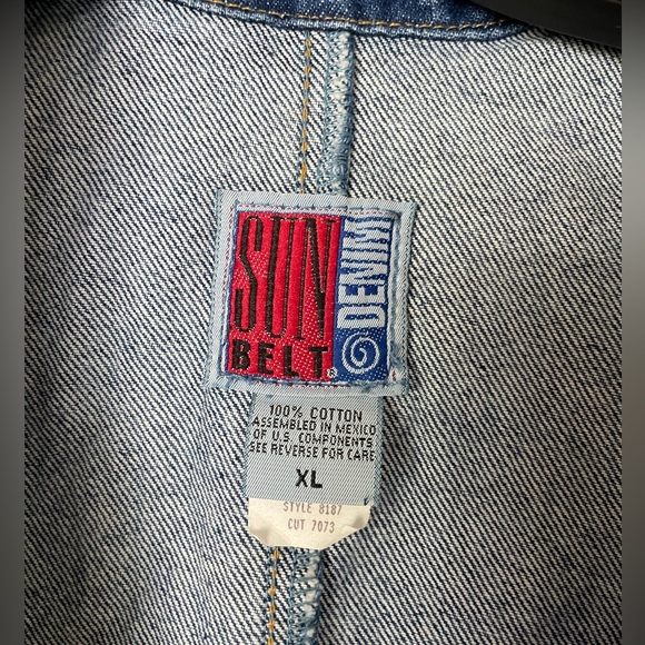 Sold | Vintage Sun Belt Denim | Denim Vest - Picture 2 of 5
